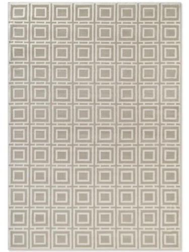 Dywan nowoczesny Perles romby beżowo-kremowe 120 cm x 170 cm   - Nowoczesne fasony do salonu i pokoju