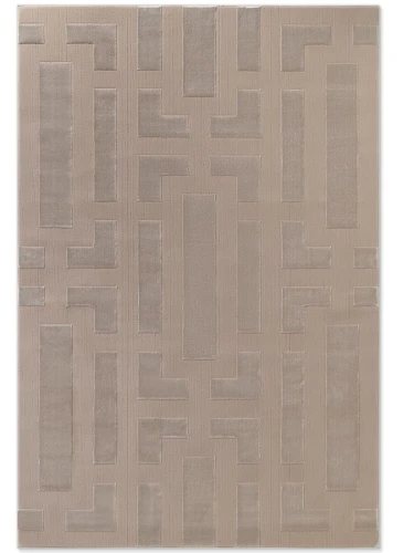 Dywan nowoczesny Perles Geometria beżowa 120 cm x 170 cm   - Nowoczesne fasony do salonu i pokoju
