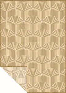 Dywan zewnętrzny dwustronny Pangli złoto-kremowy 200 cm x 290 cm 