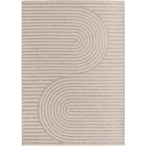 Dywan zewnętrzny Desert Geometria beżowy 240 cm x 340 cm   - Nowoczesne fasony do salonu i pokoju