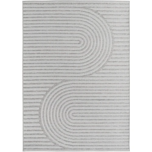 Dywan zewnętrzny Desert Geometria szary 240 cm x 340 cm - Nowoczesne fasony do salonu i pokoju