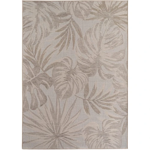 Dywan zewnętrzny Desert Listki beżowy 80 cm x 250 cm - Nowoczesne fasony do salonu i pokoju