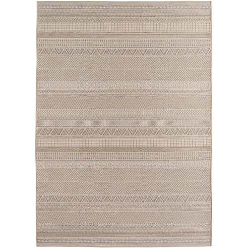 Dywan zewnętrzny Desert Paseczki beżowy 80 cm x 150 cm - Nowoczesne fasony do salonu i pokoju