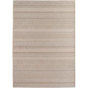 Dywan zewnętrzny Desert Paseczki beżowy 140 cm x 200 cm 