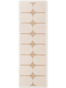 Dywan zewnętrzny dwustronny Duet kremowo-beżowy 80 cm x 250 cm