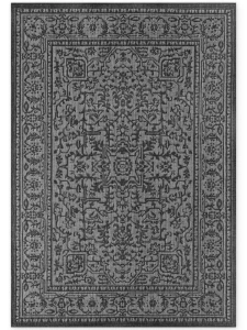 Dywan zewnętrzny dwustronny Duet czarno-kremowy 120 cm x 170 cm 