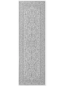 Dywan zewnętrzny dwustronny Duet szaro-kremowy 80 cm x 250 cm 