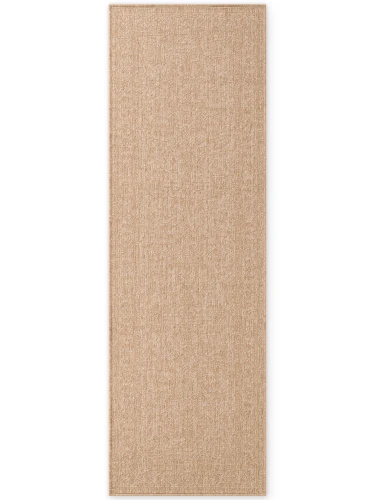 Dywan zewnętrzny dwustronny Duet beżowo-kremowy 80 cm x 250 cm  - Nowoczesne fasony do salonu i pokoju