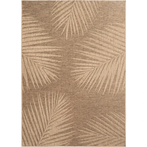 Dywan zewnętrzny Timber Listki brązowy 200 cm x 290 cm  - Nowoczesne fasony do salonu i pokoju