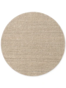 Dywan naturalny jutowy ręcznie tkany Boucle kremowy 160 cm x 160 cm koło