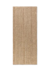 Dywan naturalny jutowy ręcznie tkany Boucle naturalnie złoty 80 cm x 150 cm 
