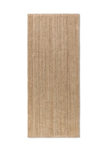 Dywan naturalny jutowy ręcznie tkany Boucle naturalnie złoty 80 cm x 150 cm  - Nowoczesne fasony do salonu i pokoju