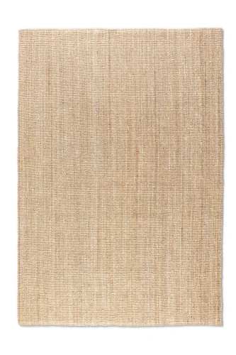 Dywan naturalny jutowy ręcznie tkany Boucle naturalnie złoty 190 cm x 280 cm   - Nowoczesne fasony do salonu i pokoju