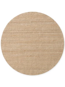 Dywan naturalny jutowy ręcznie tkany Boucle naturalnie złoty 160 cm x 160 cm koło