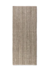 Dywan naturalny jutowy ręcznie tkany Boucle brązowo-szary 80 cm x 150 cm 