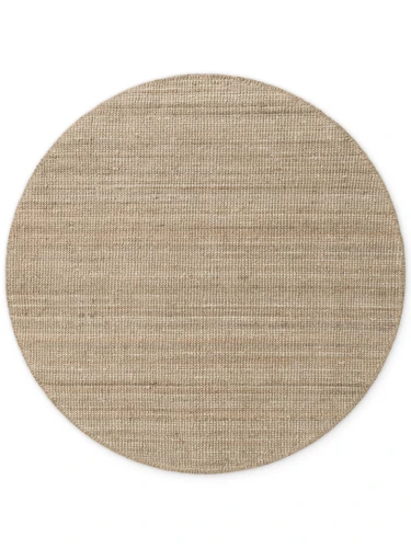 Dywan naturalny jutowy ręcznie tkany Boucle brązowo-szary 160 cm x 160 cm  - Nowoczesne fasony do salonu i pokoju