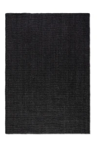 Dywan naturalny jutowy ręcznie tkany Boucle czarny 190 cm x 280 cm  