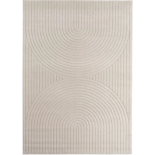 Dywan uniwersalny Nova 3D kremowy 280 cm x 370 cm - Nowoczesne fasony do salonu i pokoju