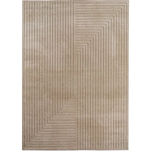 Dywan uniwersalny Nova 3D Geometria beżowy 240 cm x 340 cm