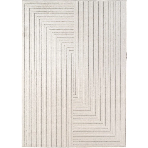 Dywan uniwersalny Nova 3D Geometria kremowy 240 cm x 340 cm - Nowoczesne fasony do salonu i pokoju