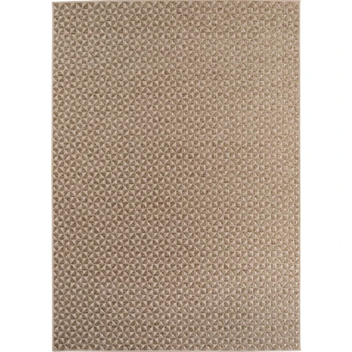 Dywan zewnętrzny Ibiza Trójkąty beżowy 280 cm x 370 cm - Nowoczesne fasony do salonu i pokoju