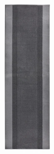 Dywan nowoczesny Basic szary chodnik 80 cm x 250 cm - Nowoczesne fasony do salonu i pokoju