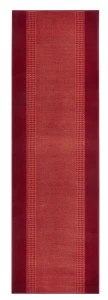 Dywan nowoczesny Basic czerwony chodnik 80 cm x 400 cm  