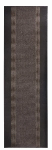 Dywan nowoczesny Basic brązowy chodnik 80 cm x 250 cm - Nowoczesne fasony do salonu i pokoju