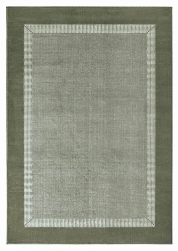 Dywan nowoczesny Basic zielony 160 cm x 230 cm  - Nowoczesne fasony do salonu i pokoju