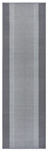 Dywan nowoczesny Basic jasny szary chodnik 80 cm x 250 cm - Nowoczesne fasony do salonu i pokoju