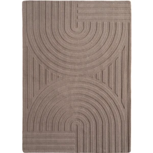 Dywan nowoczesny Pompei 3D szaro-beżowy 80 cm x 150 cm