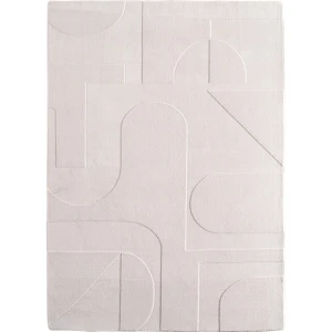 Dywan nowoczesny Pompei 3D Geometryczny II kremowy 240 cm x 340 cm 