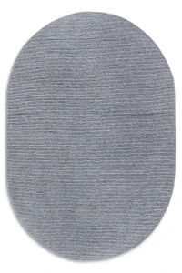 Dywan wełniany Villeroy & Boch srebrny 160 cm x 230 cm owal