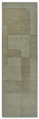 Dywan wełniany Villeroy & Boch Charlotte zielony 80 cm x 250 cm  - Nowoczesne fasony do salonu i pokoju