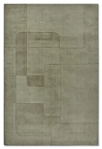 Dywan wełniany Villeroy & Boch Charlotte zielony 190 cm x 280 cm  - Nowoczesne fasony do salonu i pokoju