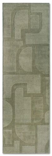 Dywan wełniany Villeroy & Boch Alexis zielony 80 cm x 250 cm - Nowoczesne fasony do salonu i pokoju