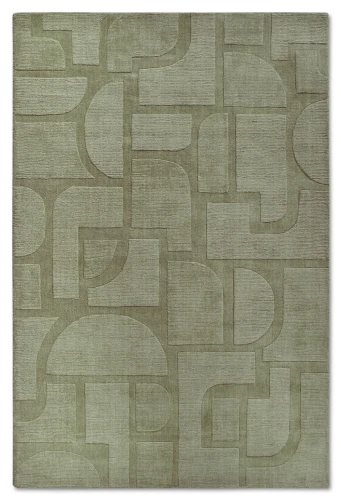 Dywan wełniany Villeroy & Boch Alexis zielony 160 cm x 230 cm   - Nowoczesne fasony do salonu i pokoju
