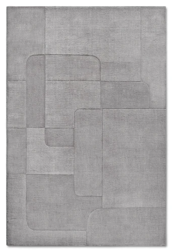 Dywan wełniany Villeroy & Boch Charlotte szary 80 cm x 150 cm   - Nowoczesne fasony do salonu i pokoju