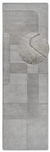 Dywan wełniany Villeroy & Boch Charlotte szary 80 cm x 250 cm