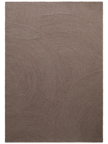 Dywan wełniany Hans Home Eleni brązowy 80 cm x 150 cm - Nowoczesne fasony do salonu i pokoju