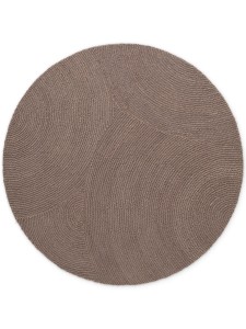 Dywan wełniany Hans Home Eleni brązowy 200 cm x 200 cm koło