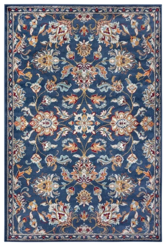 Dywan klasyczny Luxor niebieski 57 cm x 90 cm  - Nowoczesne fasony do salonu i pokoju