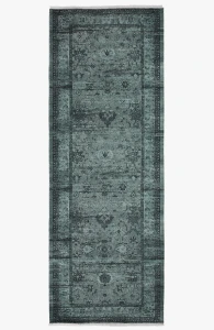 Dywan vintage Armand zielony 80 cm x 215 cm