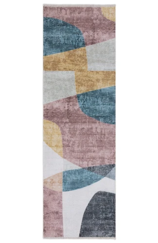 Dywan nowoczesny Dean wielokolorowy 80 cm x 215 cm - Nowoczesne fasony do salonu i pokoju