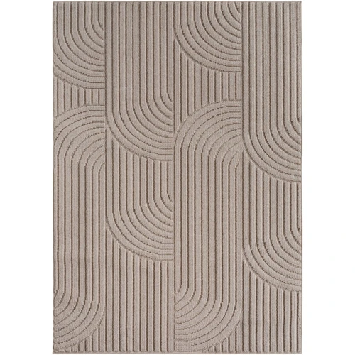 Dywan nowoczesny Helix Geometria beżowy 80 cm x 150 cm  - Nowoczesne fasony do salonu i pokoju