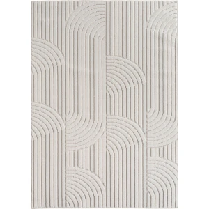 Dywan nowoczesny 3D Helix Geometria kremowy 140 cm x 200 cm