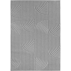Dywan nowoczesny 3D Helix Geometria szary 120 cm x 170 cm 