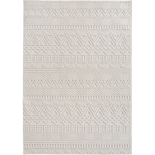 Dywan nowoczesny 3D Helix boho kremowy 120 cm x 170 cm  - Nowoczesne fasony do salonu i pokoju