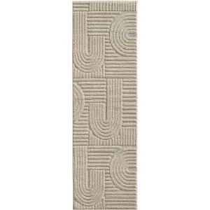 Dywan nowoczesny 3D Art beżowy 80 cm x 250 cm