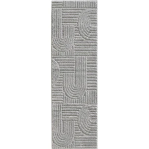Dywan nowoczesny Art 3D szary 80 cm x 250 cm 